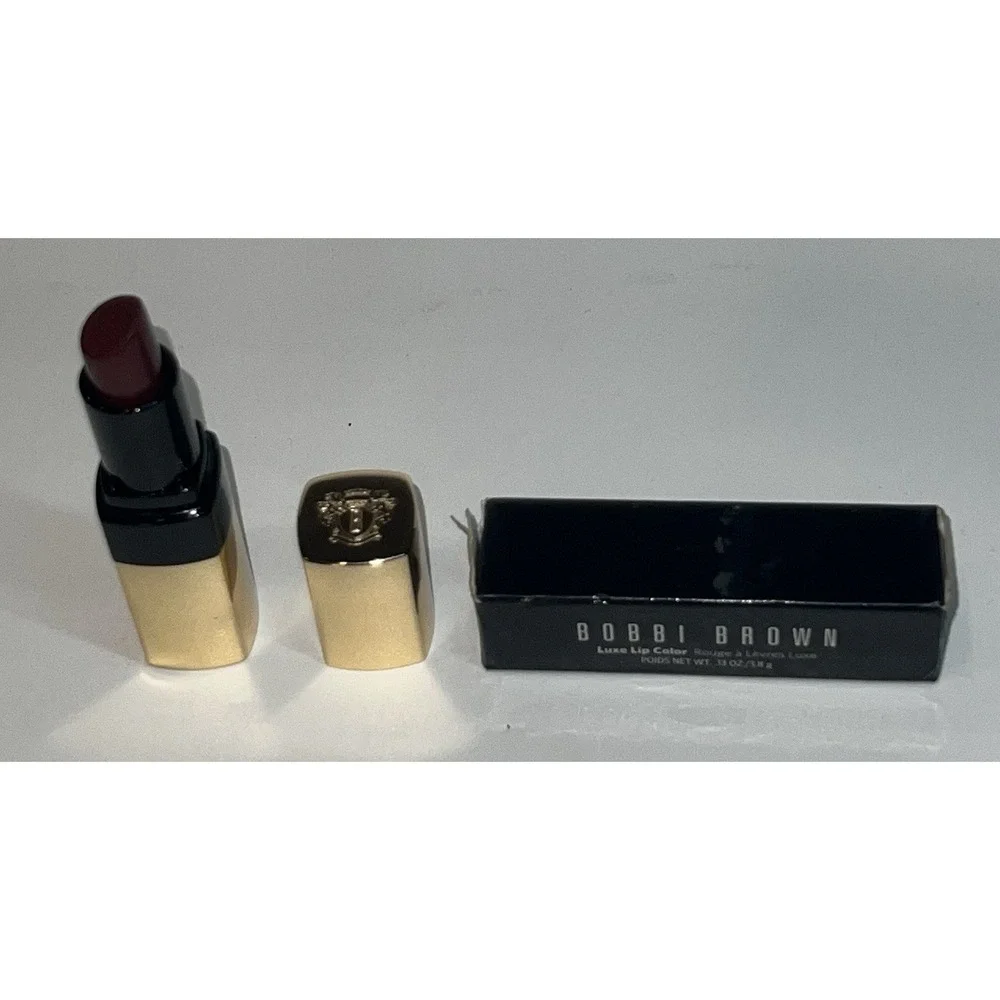 Bobbi Brown Luxe Lip Color Your Majesty # 30 Lipstick EE1Y-30‎ With Box Wine Red